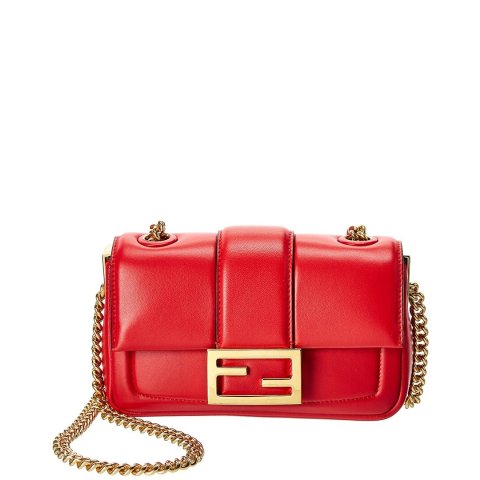 FendiBaguette Mini Leather Shoulder Bag
