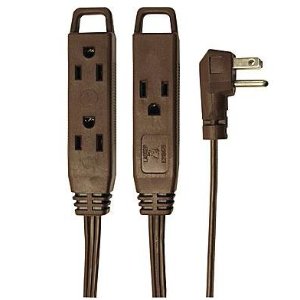 3 Pack Of Axis 3-Outlet Indoor Extension Cord, 8ft