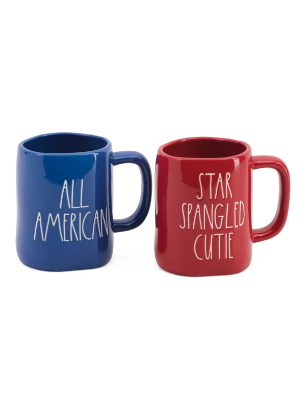 2pk Star Spangle Cutie Mug Set