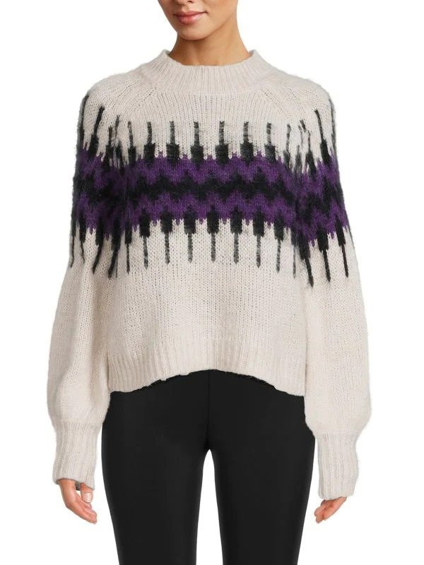 Lou Chevron Knit Sweater