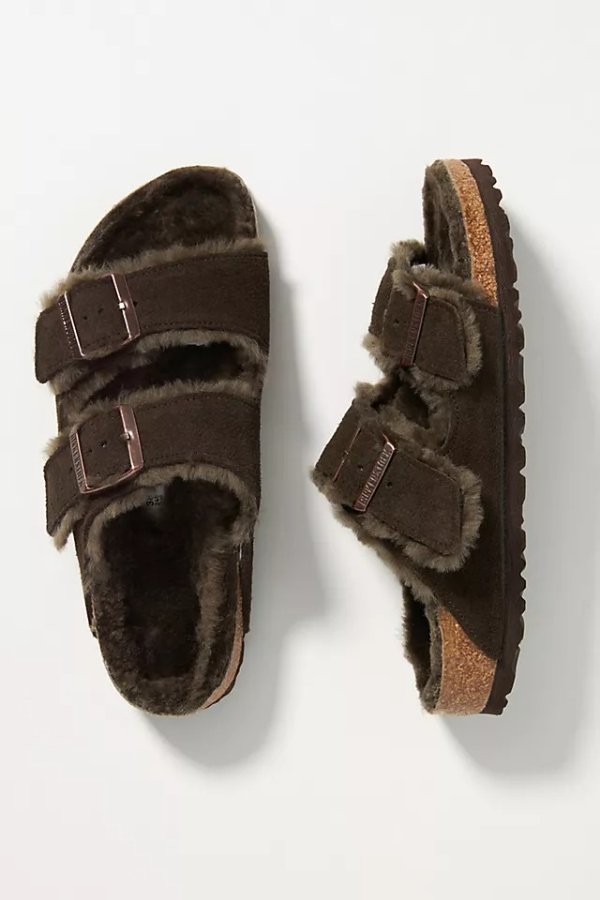 Arizona Shearling-Lined Sandals
