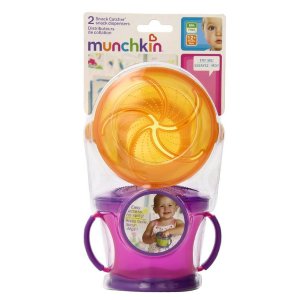 Munchkin 防漏零食杯（2只装，蓝/橙色）