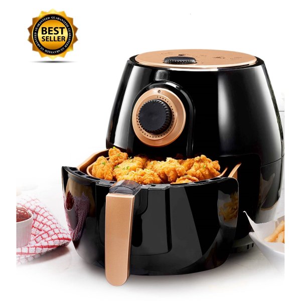 Gotham Steel Air Fryer 4 Quart with Included Presets, Temperature Control and Timer, As Seen on TV!