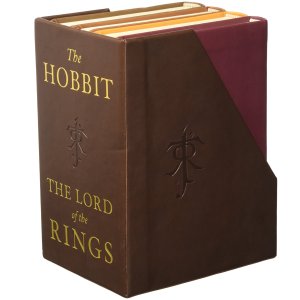 《指环王- 霍比特人4本全集》精装豪华版带盒皮质书