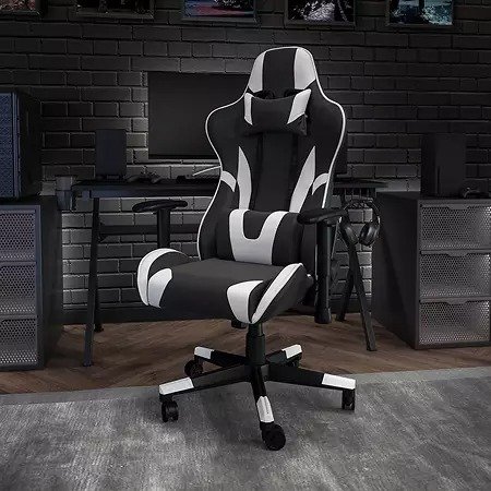 X20 Ergonomic, Adjustable Swivel Computer/Gaming Chair with Fully Reclining Back, Black LeatherSoft - Sam's Club