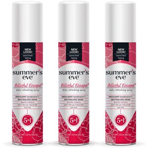 Summer's Eve Feminine Deodorant Freshening Spray, Blissful Escape, 2 FL OZ, Pack of 3