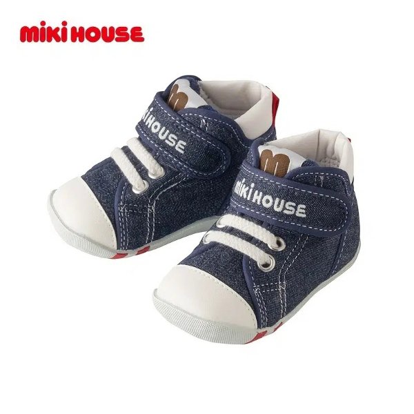 Mikihouse Baby High Top Sneakers Anti-slip Velcro Toddler Shoes First Walking Shoes For Boys Girls | Buy More, Save More | Temu