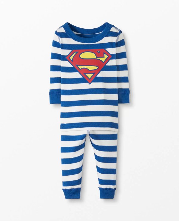 DC Superman Basic Long John Pajamas