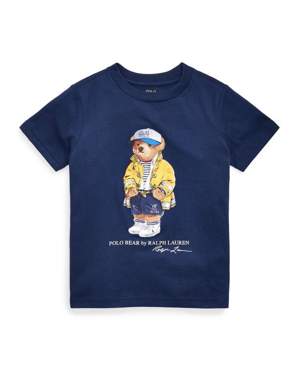 Boy's 301 Logo Bear Jersey T-Shirt, Size 5-7