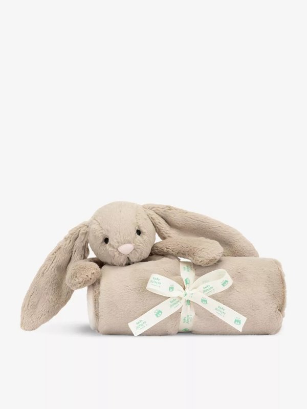 Bashful Bunny faux-fur blanket 70cm