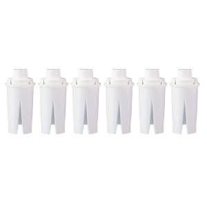 Amazon Basics Replacement Water Filters for Water Pitchers, Compatible with Brita - 6-Pack