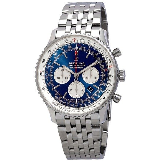 Navitimer 1 Chronograph Automatic Chronometer Aurora Blue Dial Men's Watch AB0127211C1A1