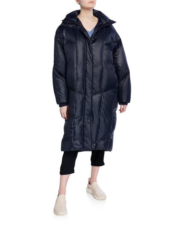 Oversized Quilted Puffer Coat