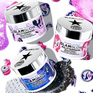 with $59 MY LITTLE PONY #GLITTERMASK GRAVITYMUD™ FIRMING TREATMENT Purchase @ Glamglow