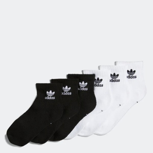 trefoil quarter socks 6 pairs