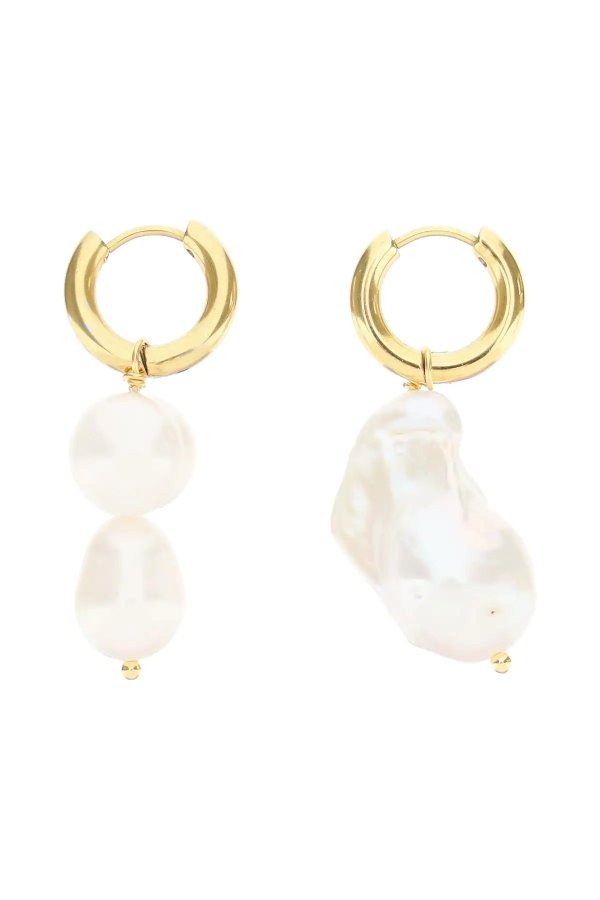 hoop earrings with pearls