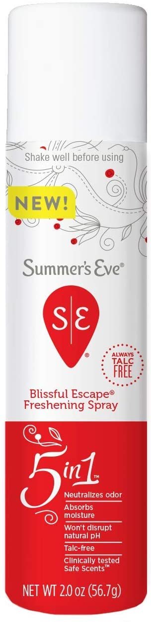 Summer's Eve Feminine Deodorant Freshening Spray, Blissful Escape, 2 Fl Oz
