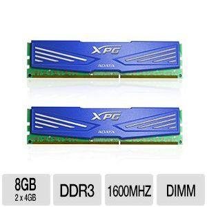 ADATA XPG V1.0 8GB (2 x 4GB) 240-Pin DDR3 SDRAM DDR3 1600 (PC3 12800) Desktop Memory