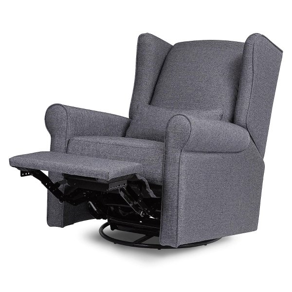 Hayden Recliner and Swivel Glider in Shadow Grey, Greenguard Gold & CertiPUR-US Certified