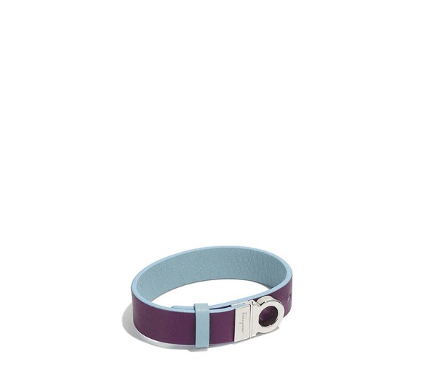 Reversible and adjustable Gancini bracelet