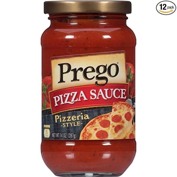 Pizza Sauce, Pizzeria Style, 14 Ounce Jar (Pack of 12)