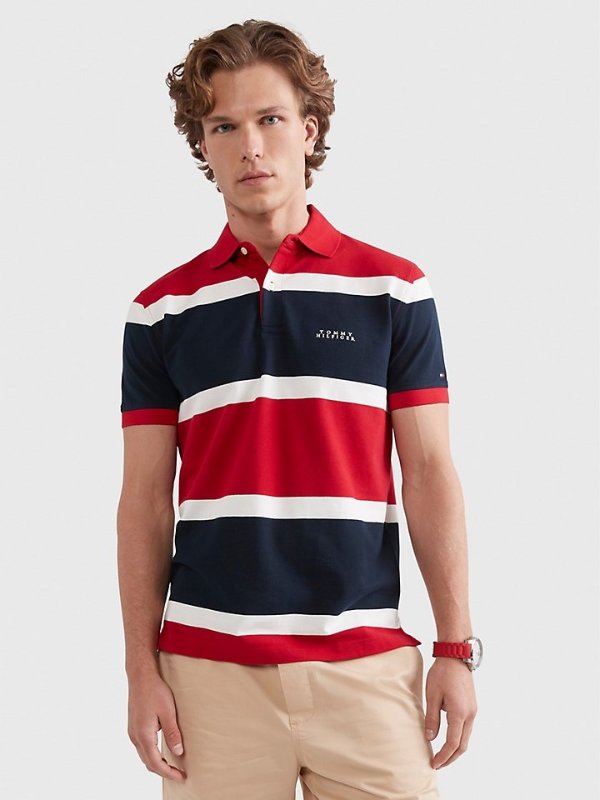 Regular Fit Rugby Stripe Polo | Tommy Hilfiger