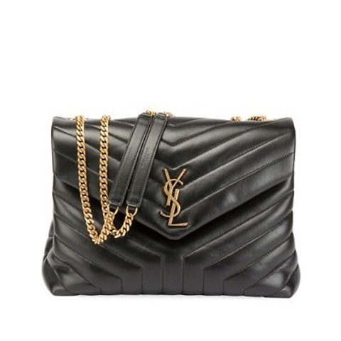 Saint LaurentLoulou Monogram YSL Medium Quilted V-Flap Chain Shoulder Bag