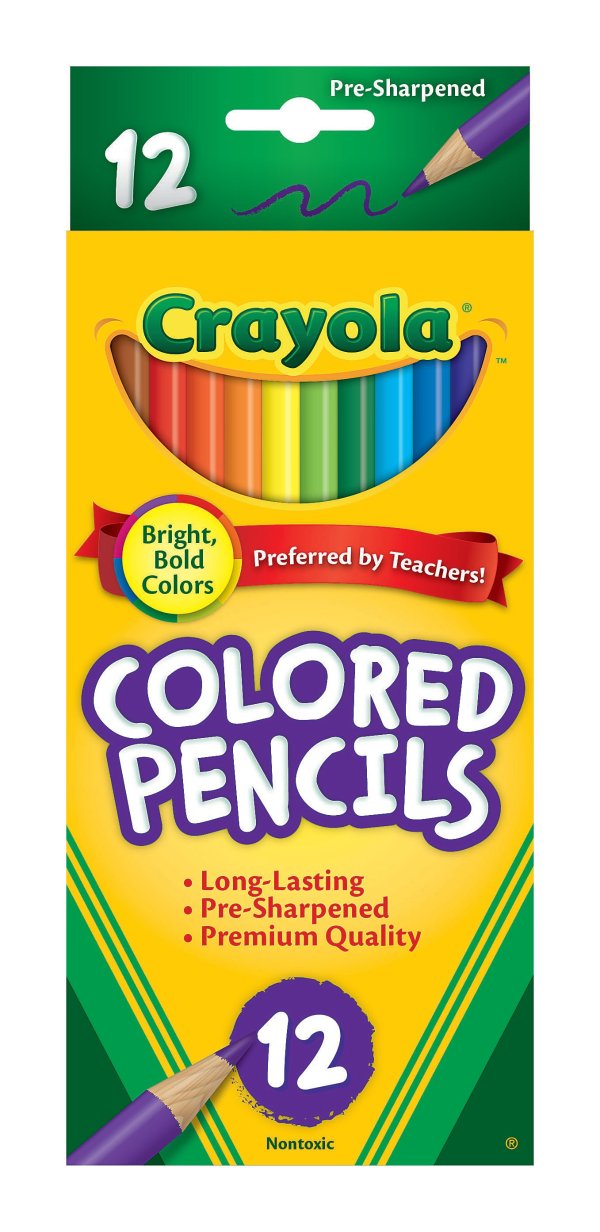 ® Color Pencils, Assorted Colors, Set Of 12 Color Pencils