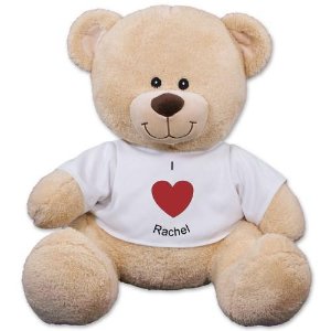 Personalized I Heart You Teddy Bear - 11"