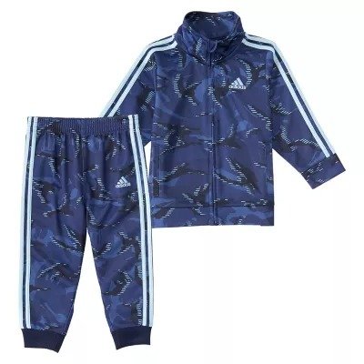 ® 2-Piece Action Camo Tricot Jacket and Jogger Set in Blue | buybuy BABY