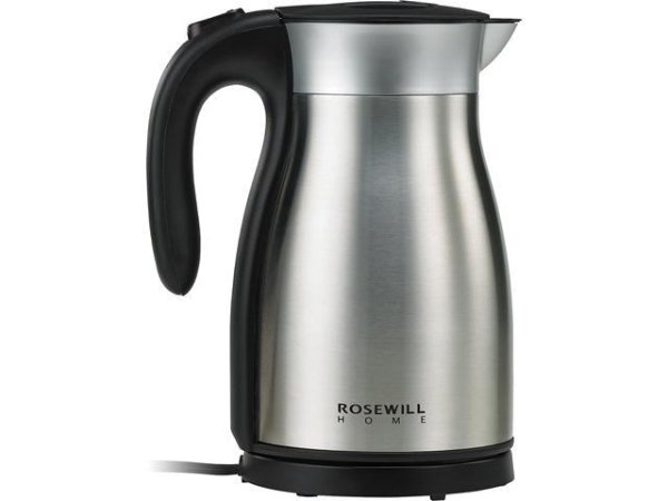 Rosewill RHKT-17001 1500W Stainless Steel Double Wall Vacuum Insulated Electric Kettle, Keep Hot Thermal Pot, 1.7 L