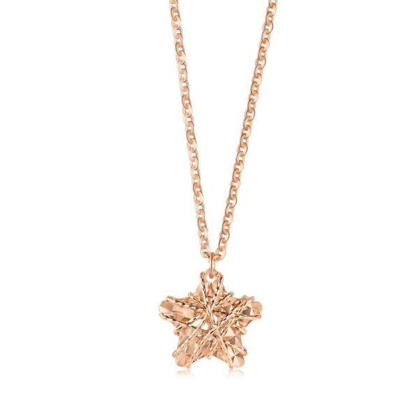 Minty Collection 18K Red Gold Star Necklace | Chow Sang Sang Jewellery eShop