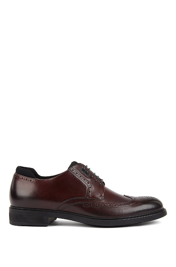 Italian-made Derby brogue shoes with Outlast® lining