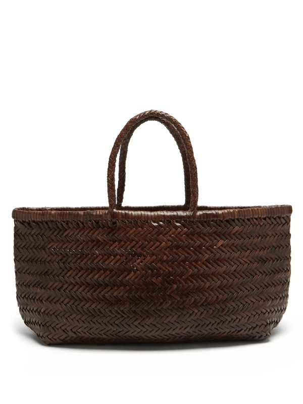 Triple Jump large woven-leather basket bag | Dragon Diffusion