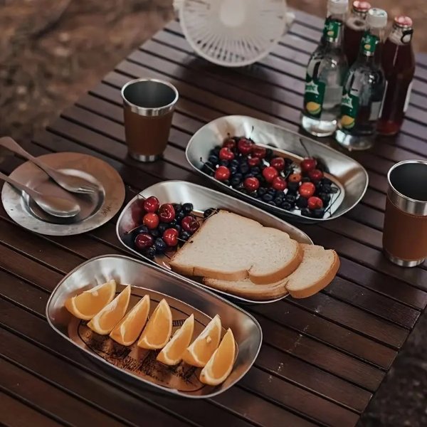 Outdoor Camping Travel Portable Camping Barbecue Plate