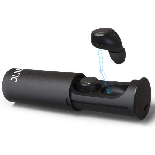 Wireless Earbuds with Portable Charging Case and Built-in Mic