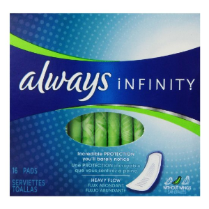 Always Infinity Heavy Flow Without Wings 16 ct.