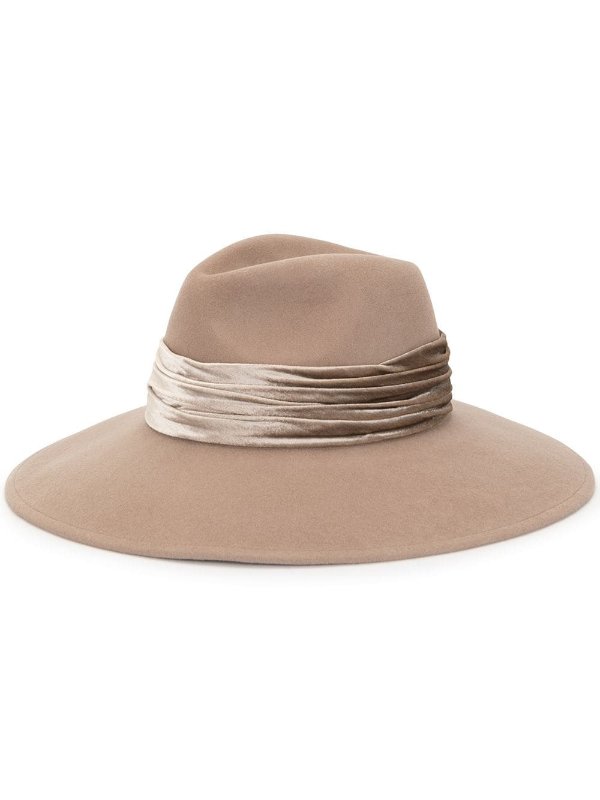 draped band felt hat