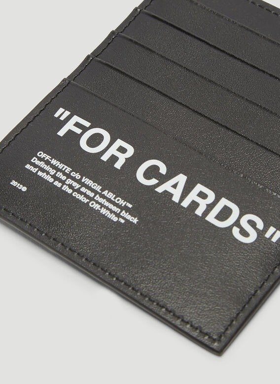 Bold Quote Card Holder in Black
