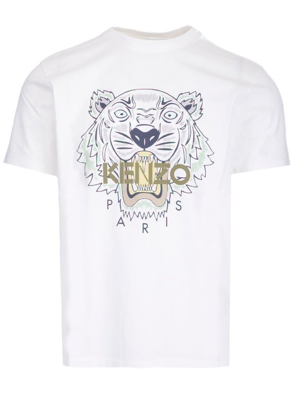 Tiger Print Crewneck T-Shirt