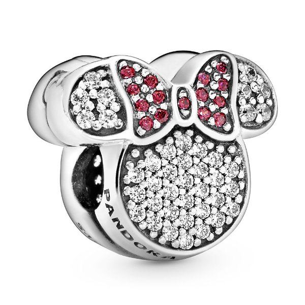 Minnie Mouse Icon Pave Clip Charm by Pandora