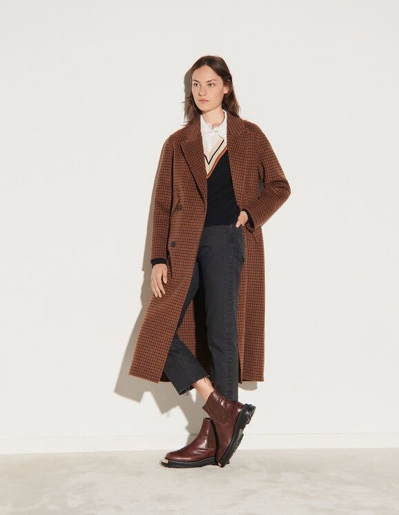 Long oversized wool coat