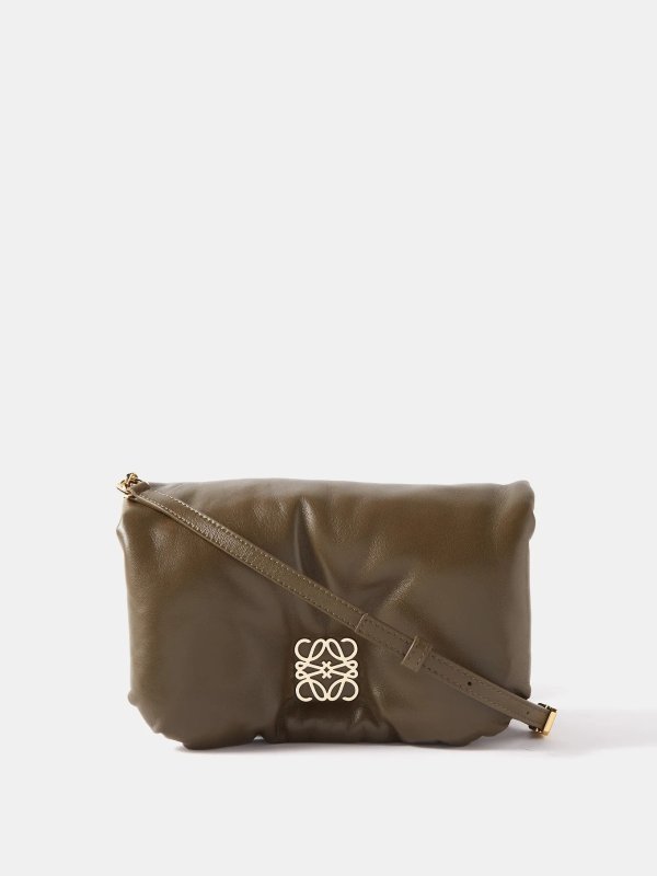 Puffer Goya mini padded-leather shoulder bag