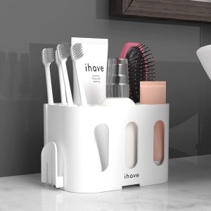 iHave 浴室5格牙刷牙膏收纳盒