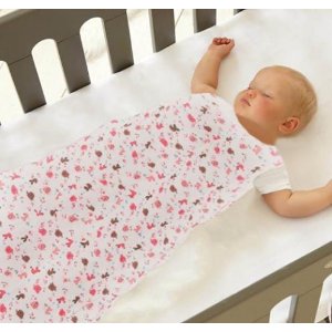 ilovebaby Sleeping Sack 90cm Length 100% Cotton Anti Kick Elephant Graphics Large for Baby (Pink)