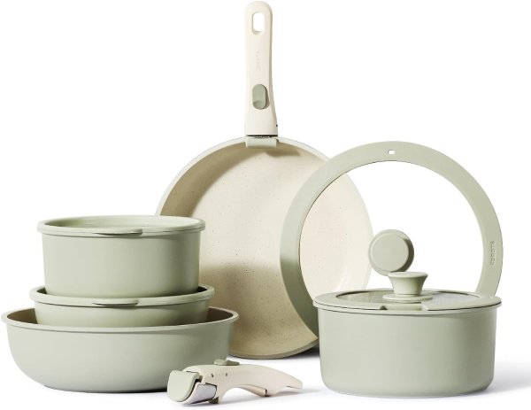 11pcs Pots and Pans Set, Nonstick Cookware Set