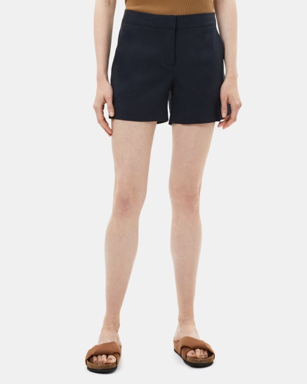 Linen Tailored Short | Theory Outlet
