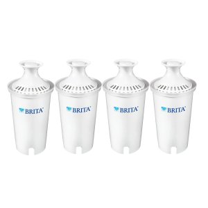 Brita Standard Water Filter, Standard Replacement Filters for Pitchers and Dispensers, BPA Free, 4 Count