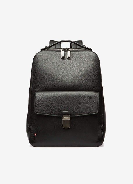 Gordons Men's 6230612 Black Leather Backpack