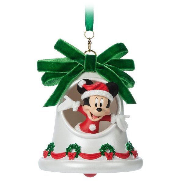 Santa Mickey Mouse Bell Sketchbook Ornament | shopDisney